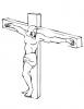 Ausmalbilder Jesus bei der Kreuzigung