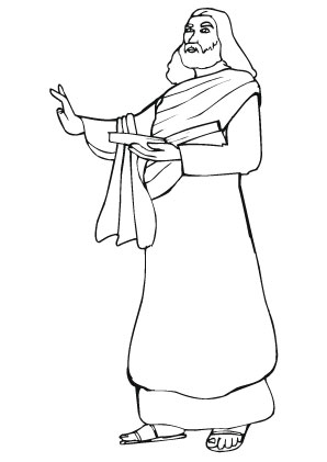 Ausmalbilder Jesus liest vor