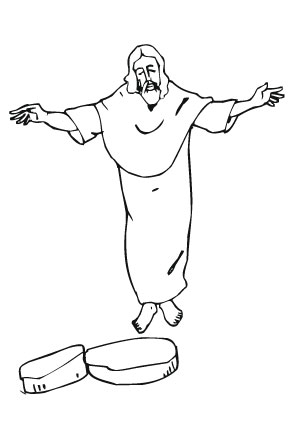 Ausmalbilder Trauriger Jesus