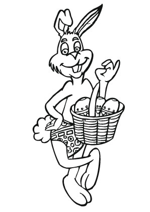 Ausmalbilder Fröhlicher Osterhase