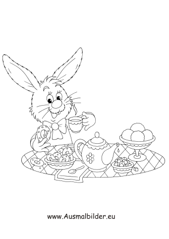 Ausmalbilder Osterhase 11