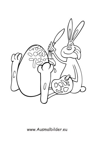 Ausmalbilder Osterhase 12