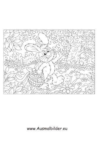 Ausmalbilder Osterhase 17