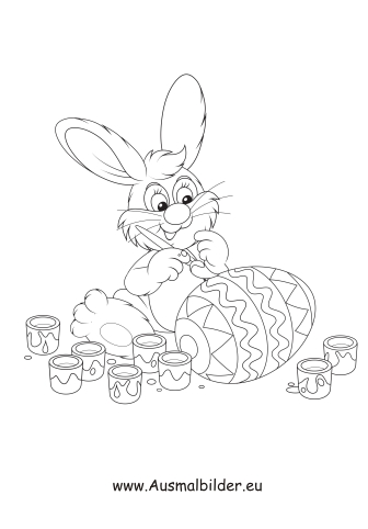 Ausmalbilder Osterhase 19